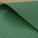 hoja de goma verde