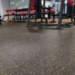 piso de gimnasio de goma